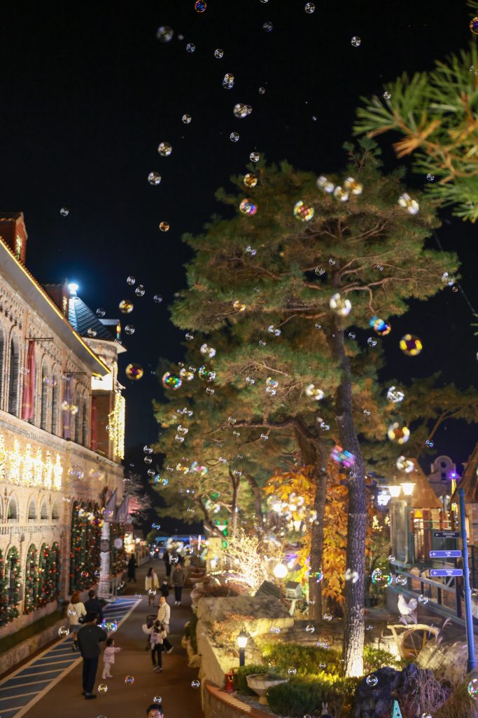 여주-루덴시아-비눗방울-야경