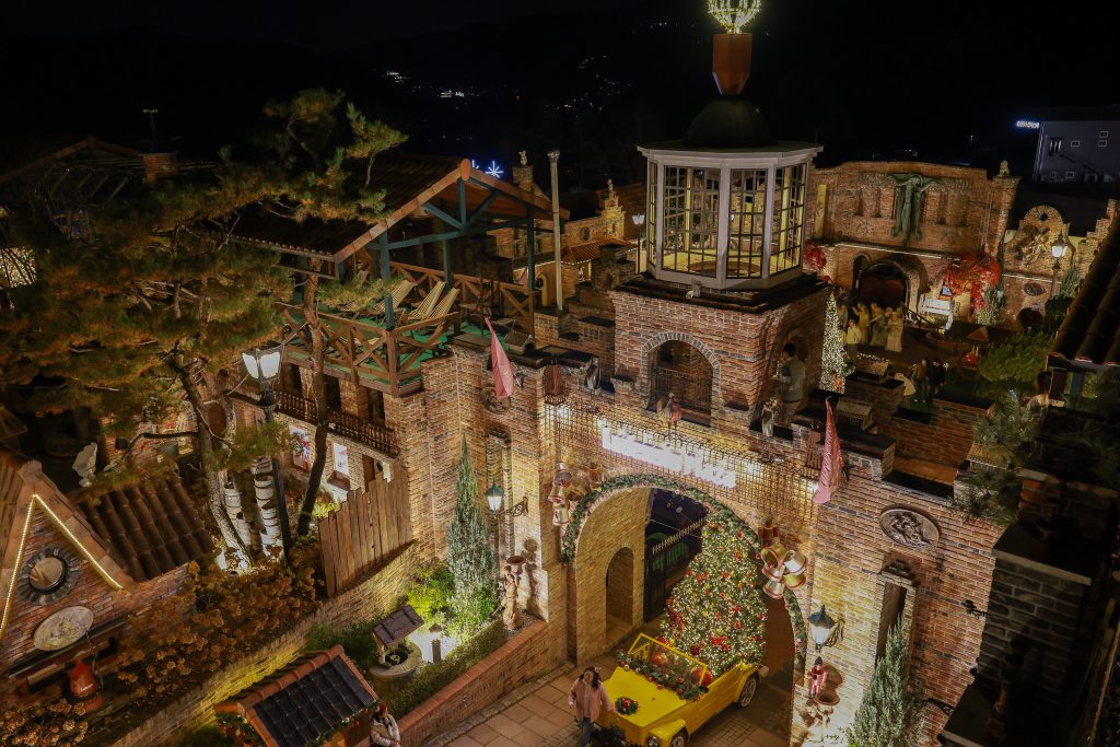 여주-크리스마스-테마파크-야경-전경