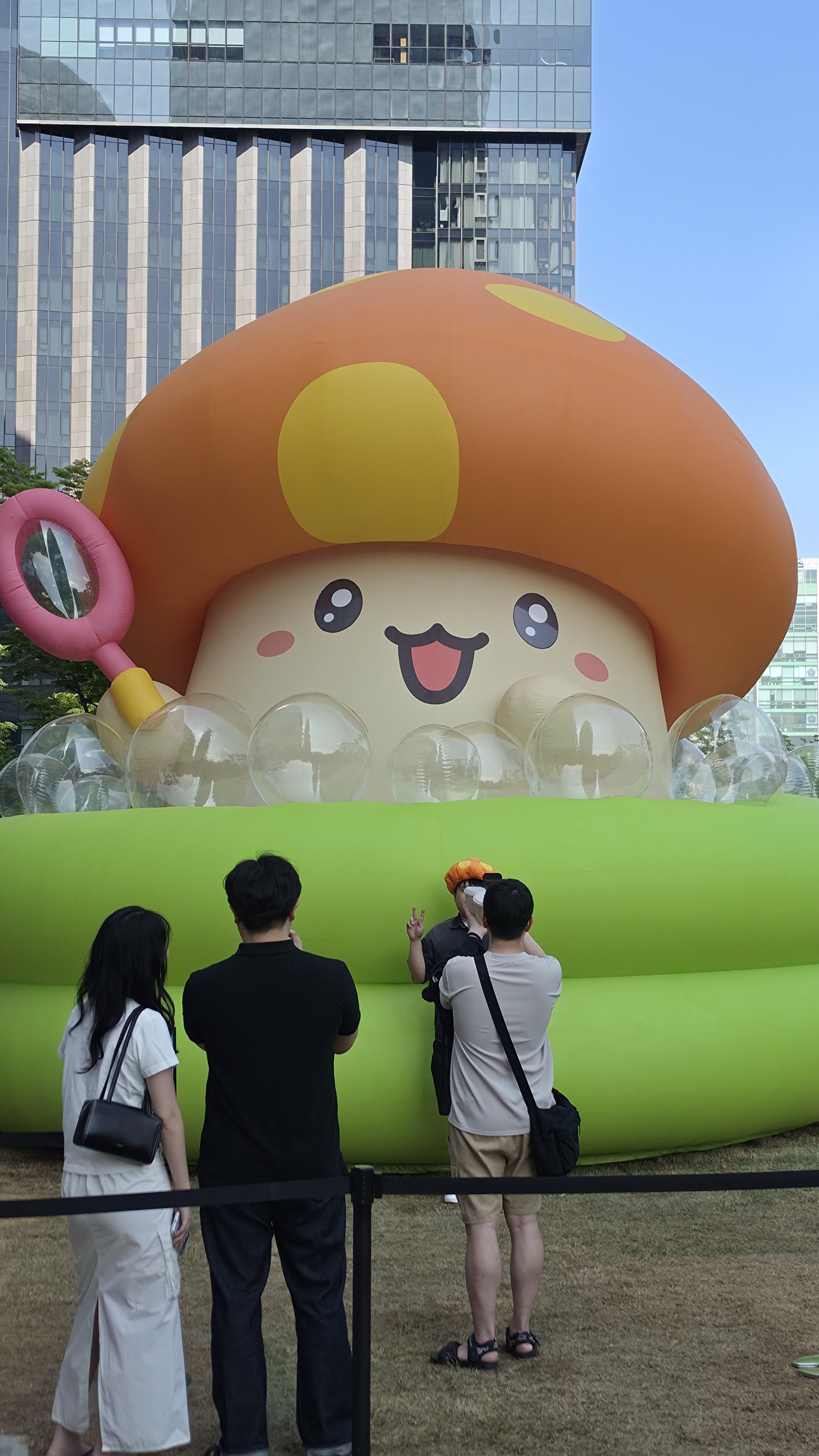 잠실 메이플스토리 팝업 헤네시스 머쉬룸 파크 주황버섯 벌룬