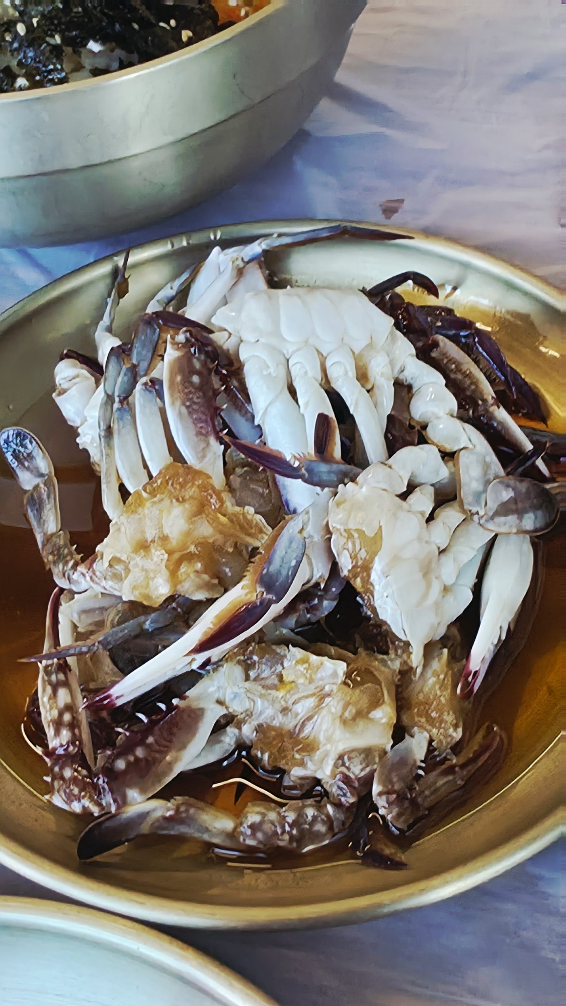 Jinmore Hoejip mini soy-marinated crab generous banchan Mukho