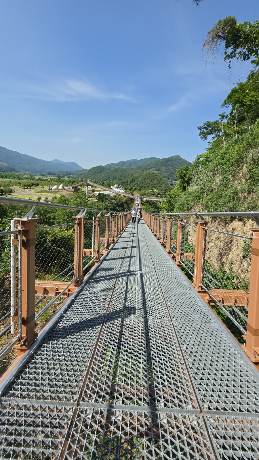 한탄강 Y형 출렁다리 철망 바닥 스릴 포천