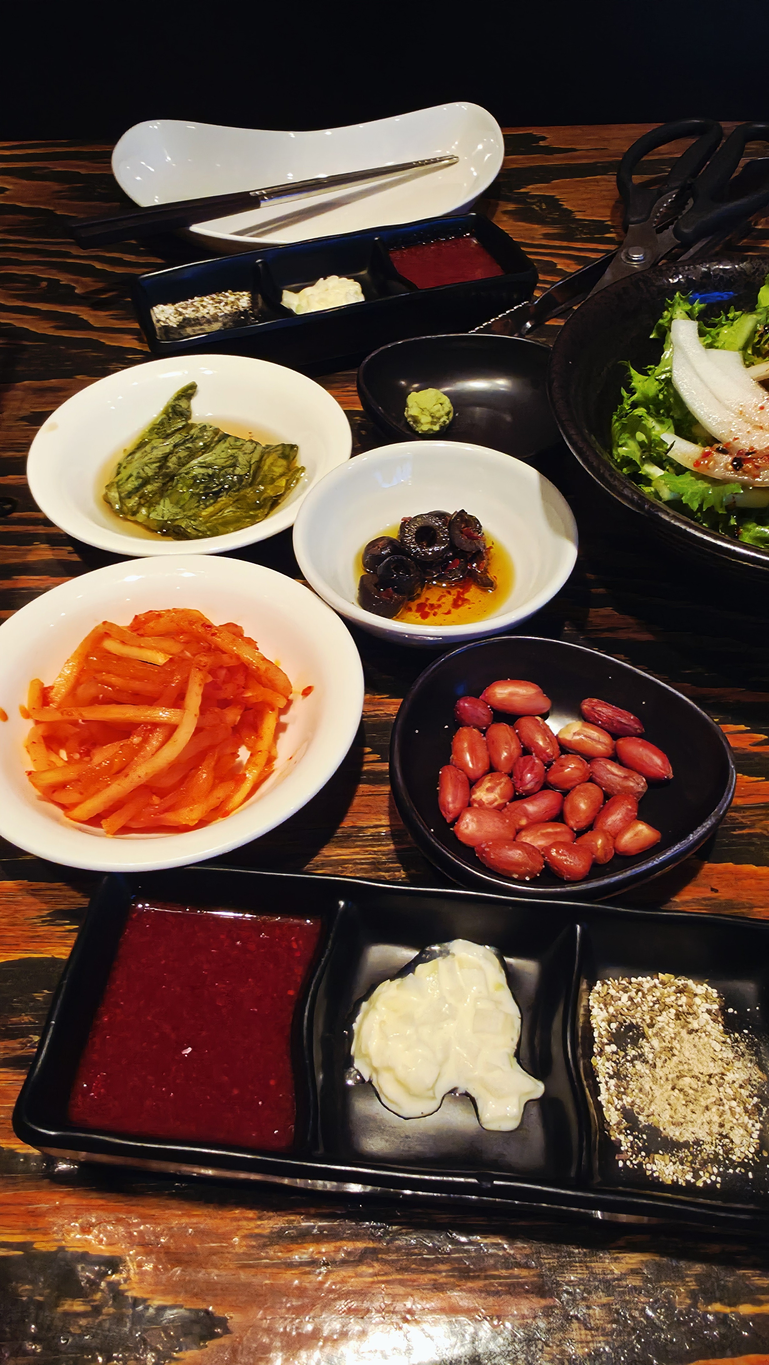 성심어린 일산본점 반찬 세팅과 쯔란 디핑 파우더