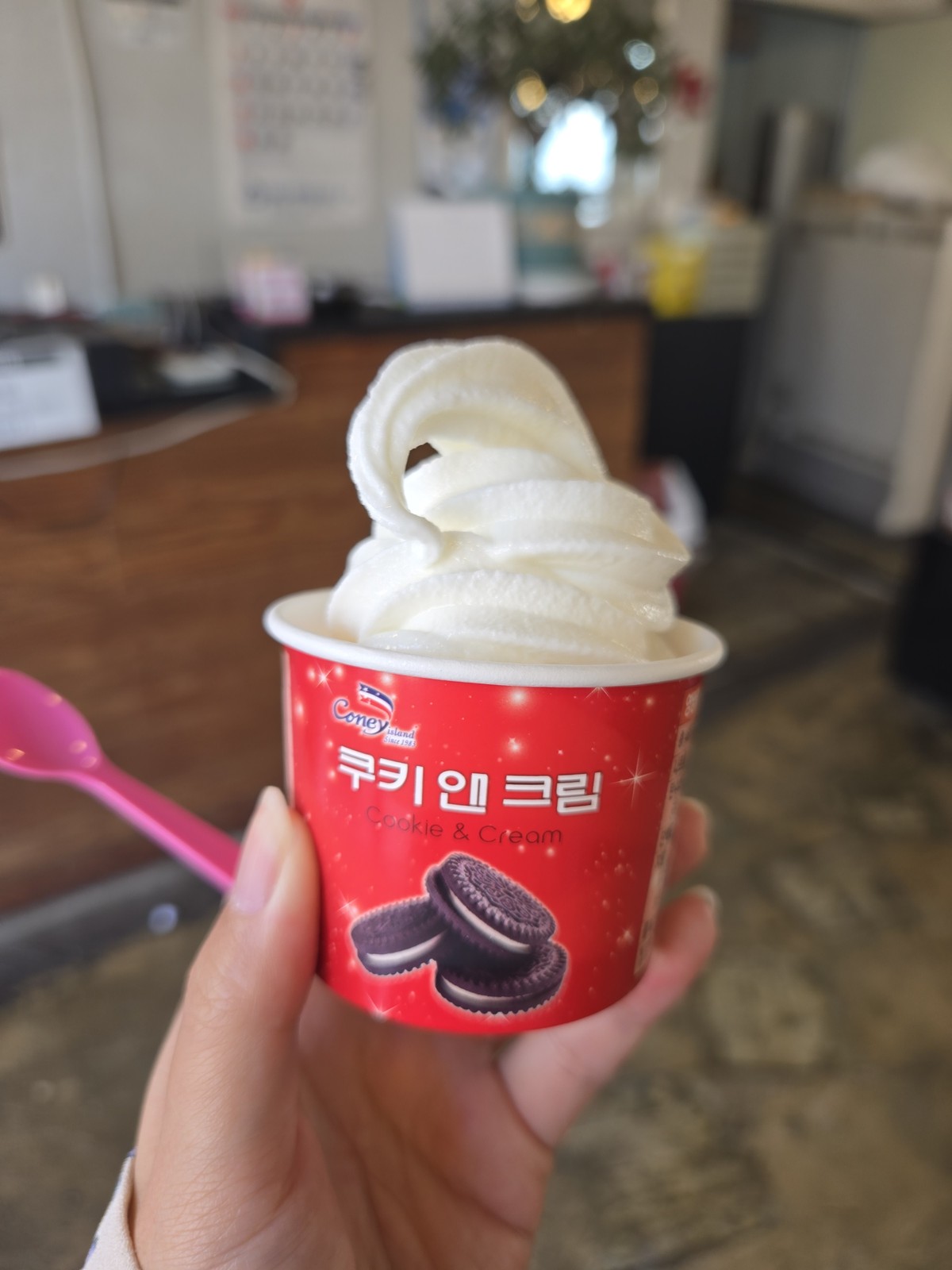 장터조개구이 무한 소프트아이스크림 쿠키앤크림 디저트